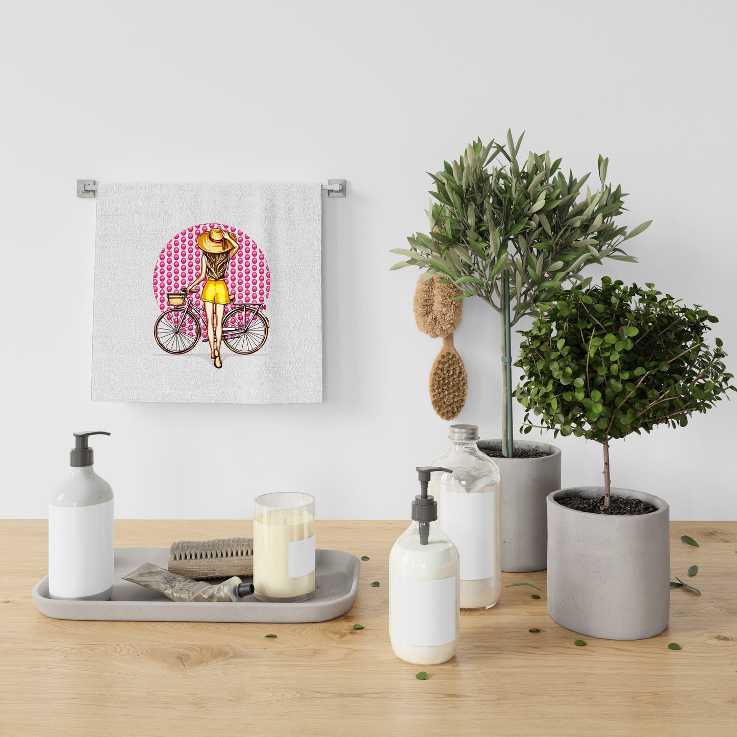 Bicycle Girl Towel
