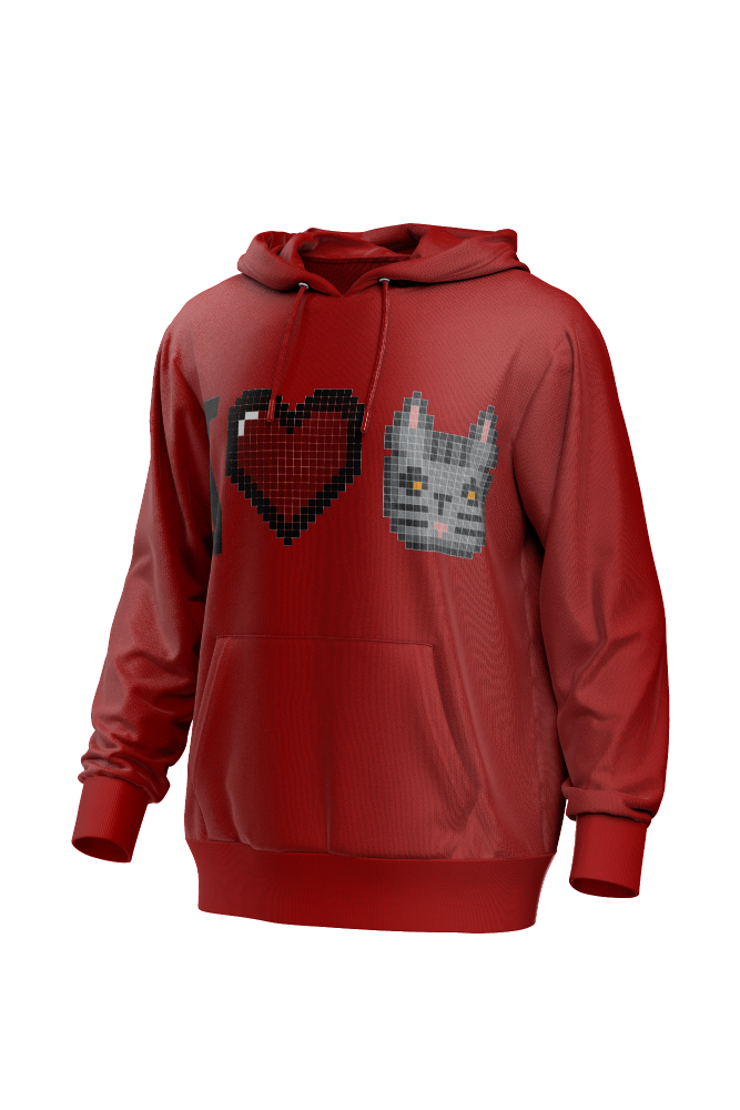 I Love Cat Men's Hoodie