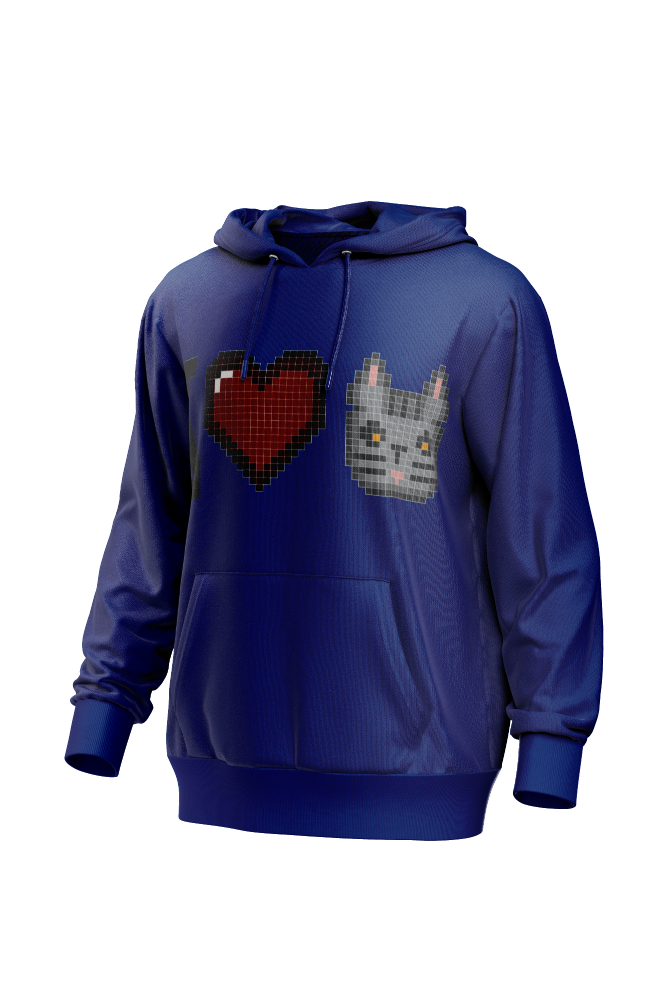 I Love Cat Men's Hoodie