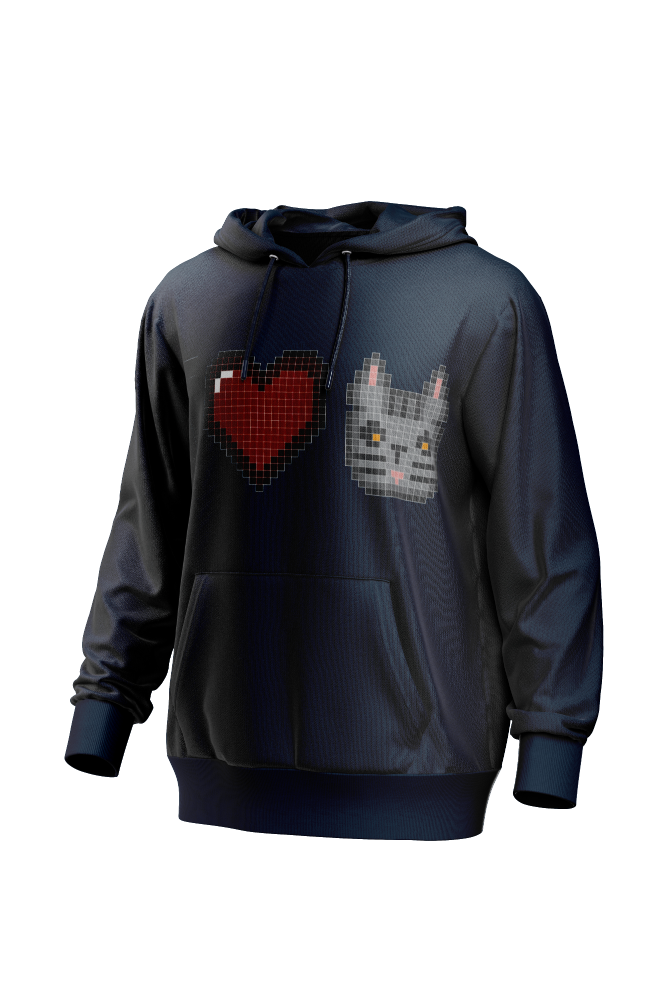 I Love Cat Men's Hoodie