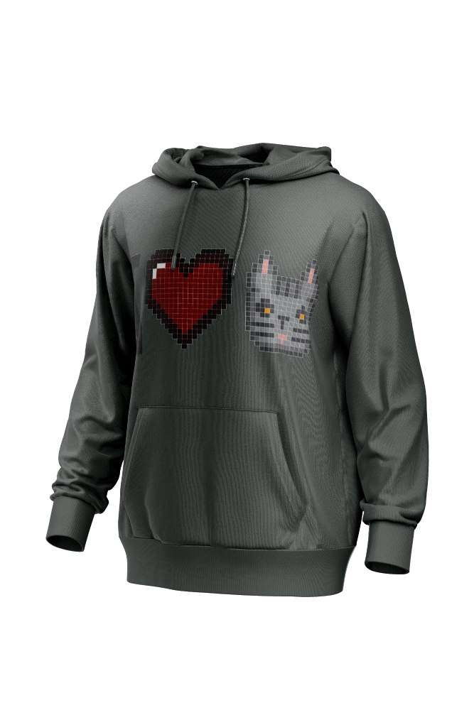 I Love Cat Men's Hoodie