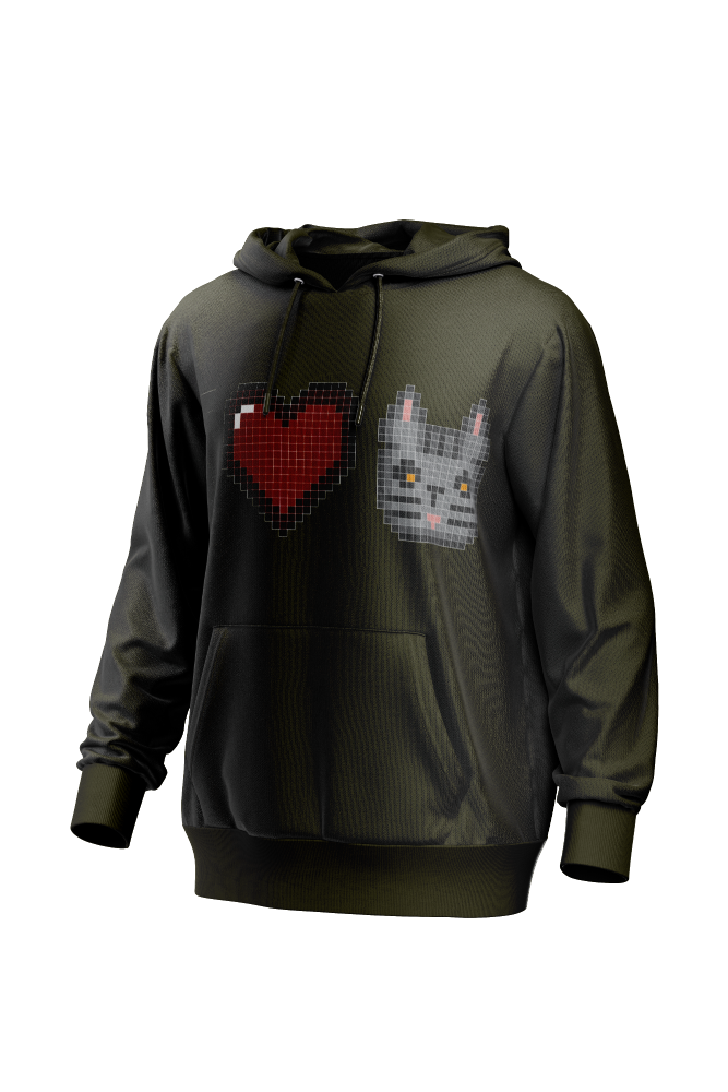 I Love Cat Men's Hoodie