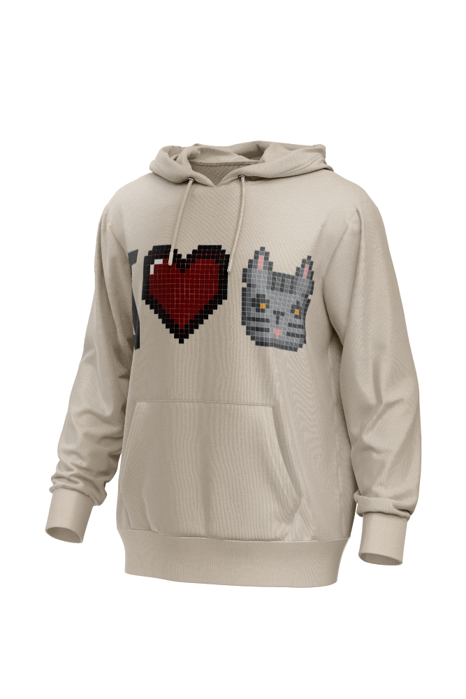 I Love Cat Men's Hoodie