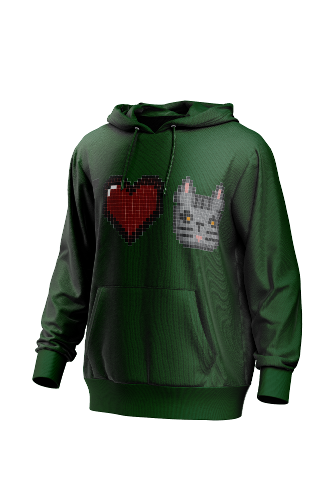 I Love Cat Men's Hoodie