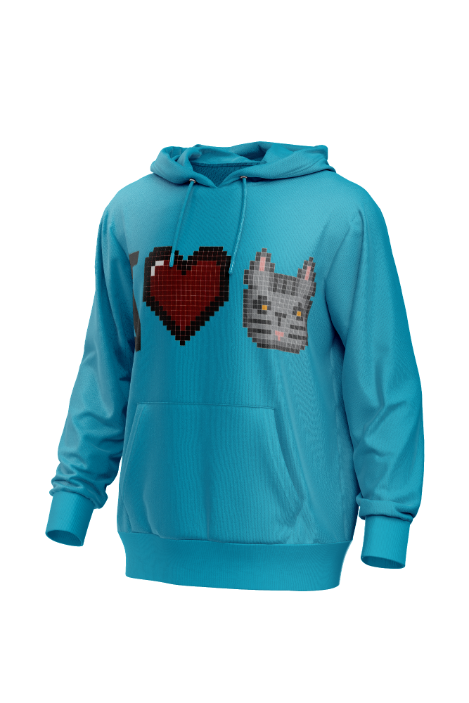 I Love Cat Men's Hoodie