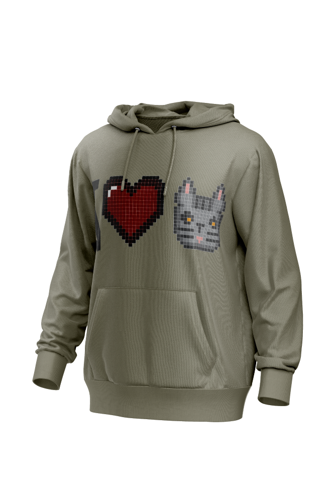 I Love Cat Men's Hoodie