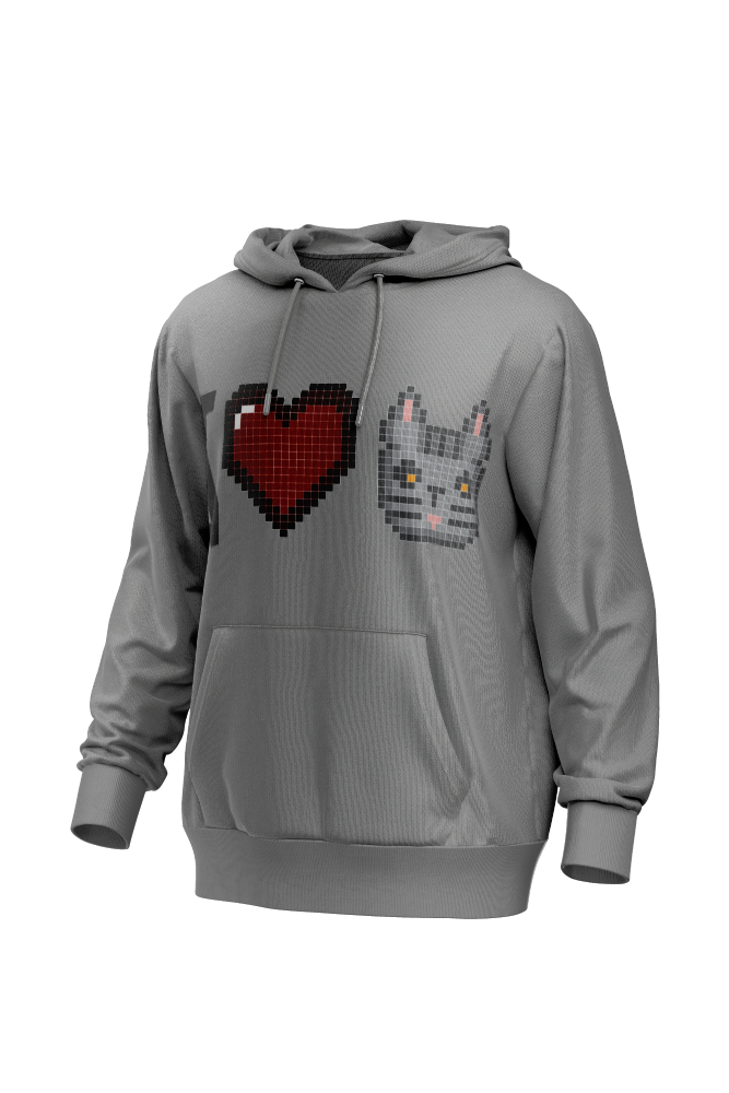 I Love Cat Men's Hoodie