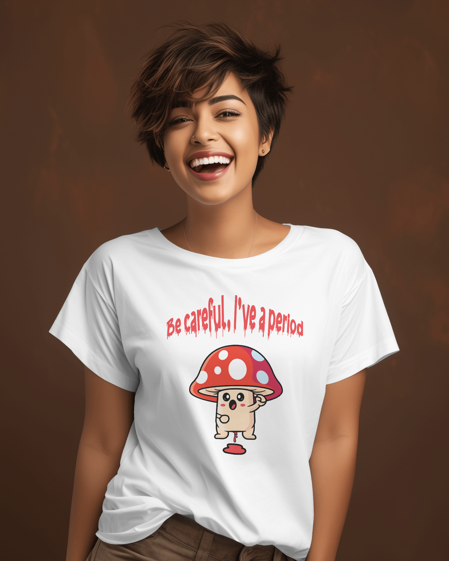 Menstruáló gomba női póló