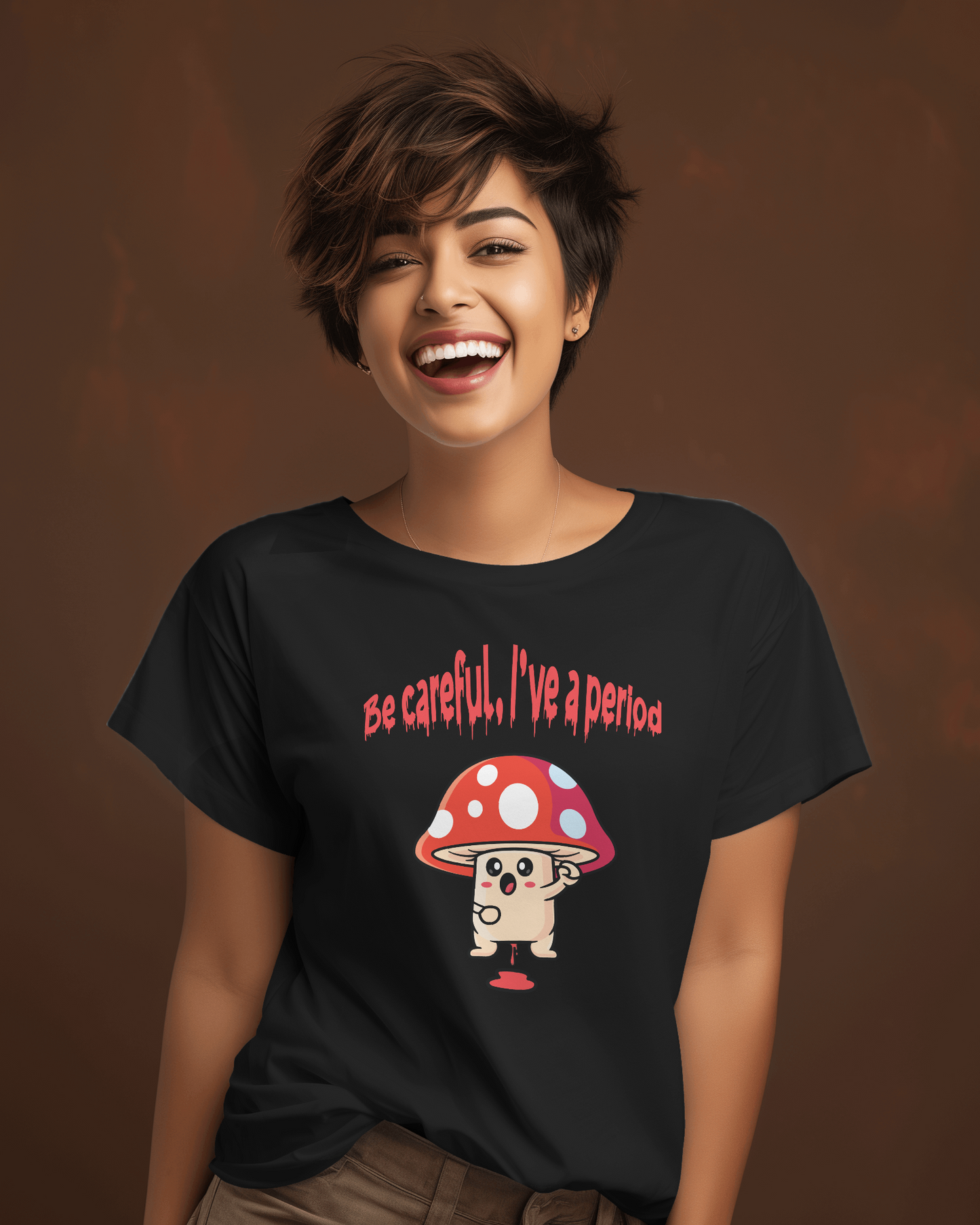 Menstruáló gomba női póló