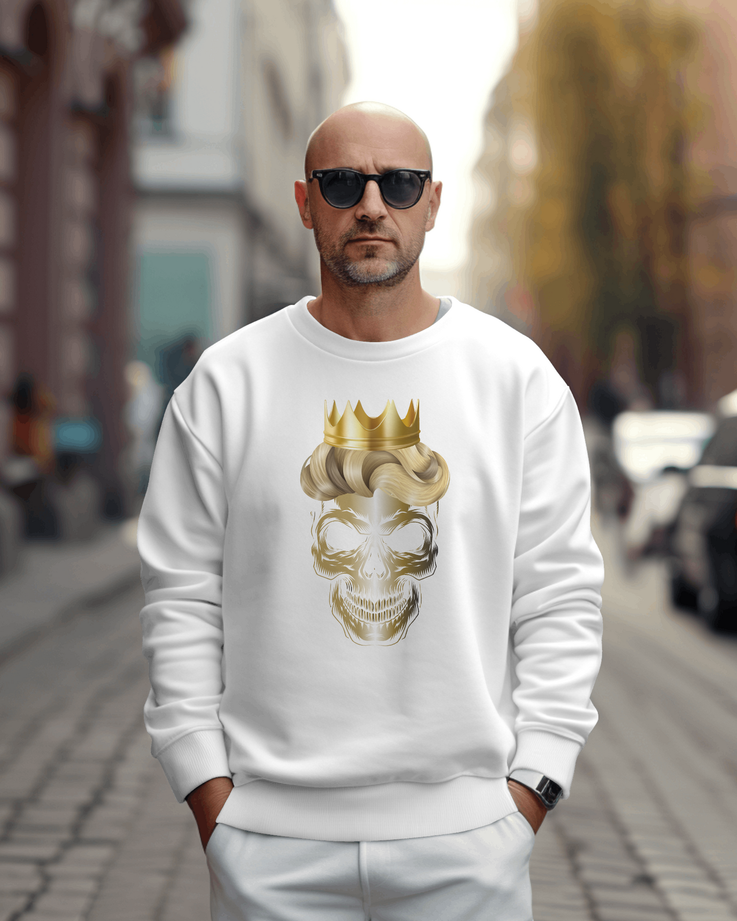 Koponya Király belebújos pulóver