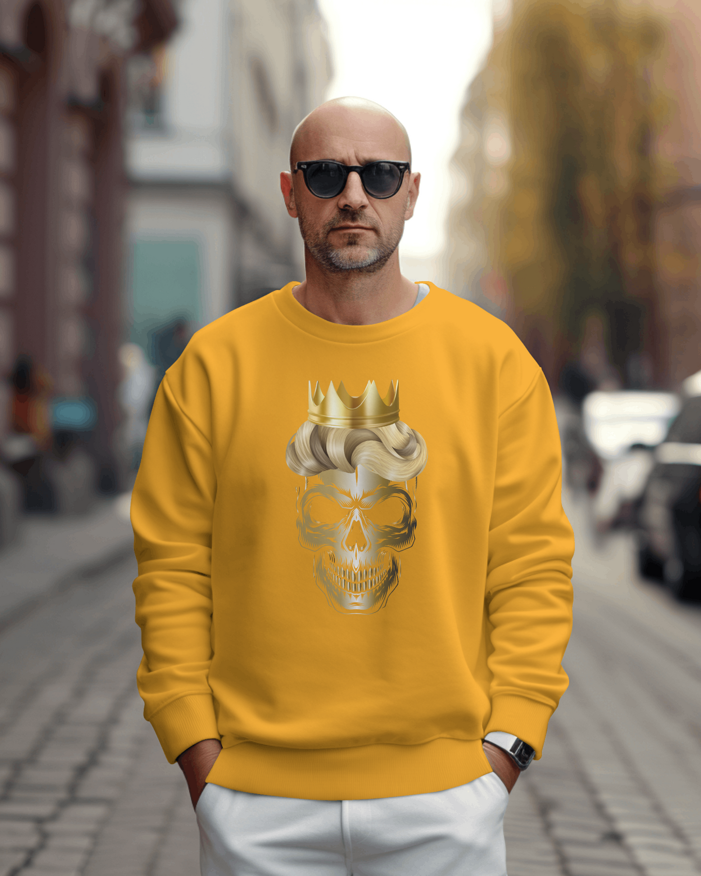 Koponya Király belebújos pulóver