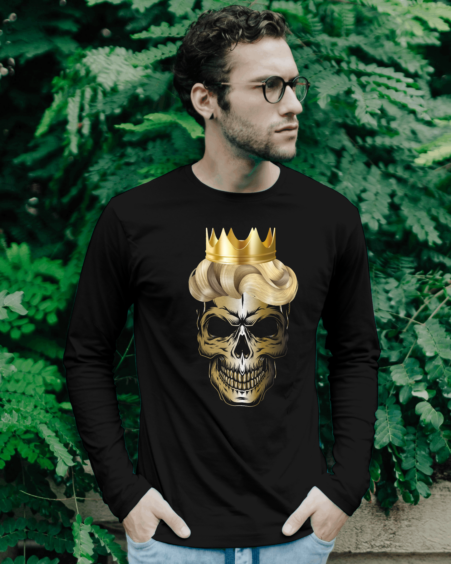 Skull King Men's Long Sleeve T-Shirt