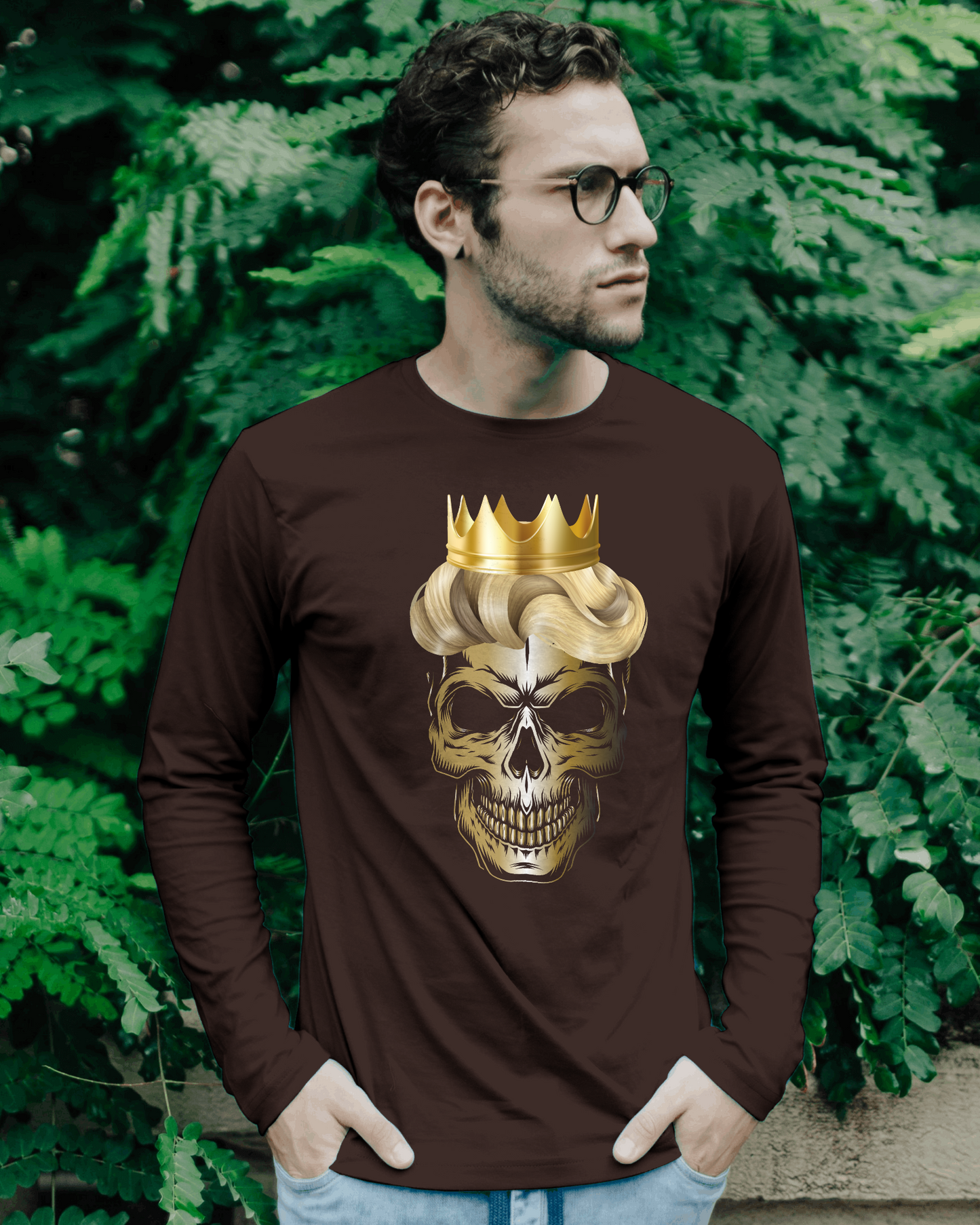 Skull King Men's Long Sleeve T-Shirt