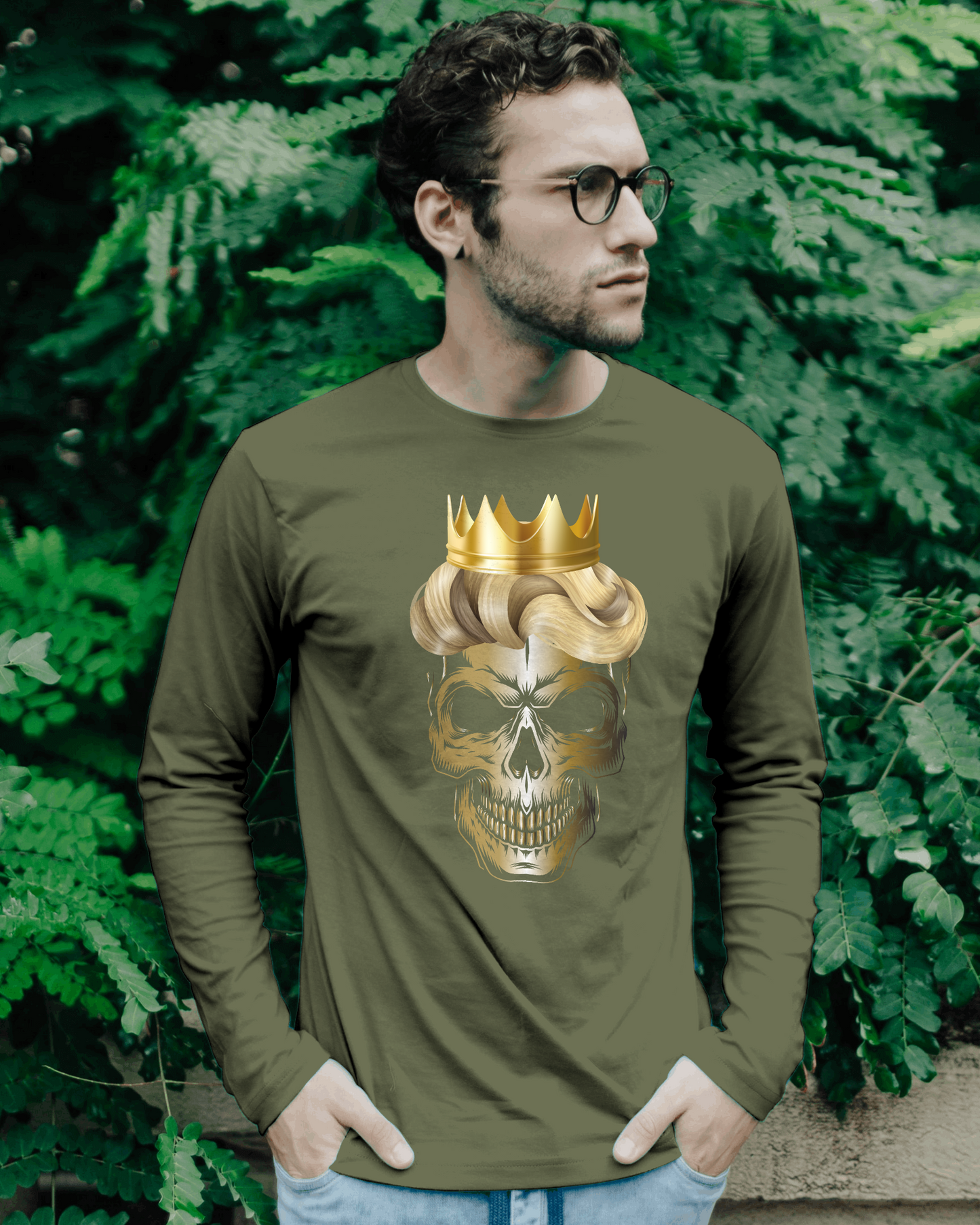 Skull King Men's Long Sleeve T-Shirt