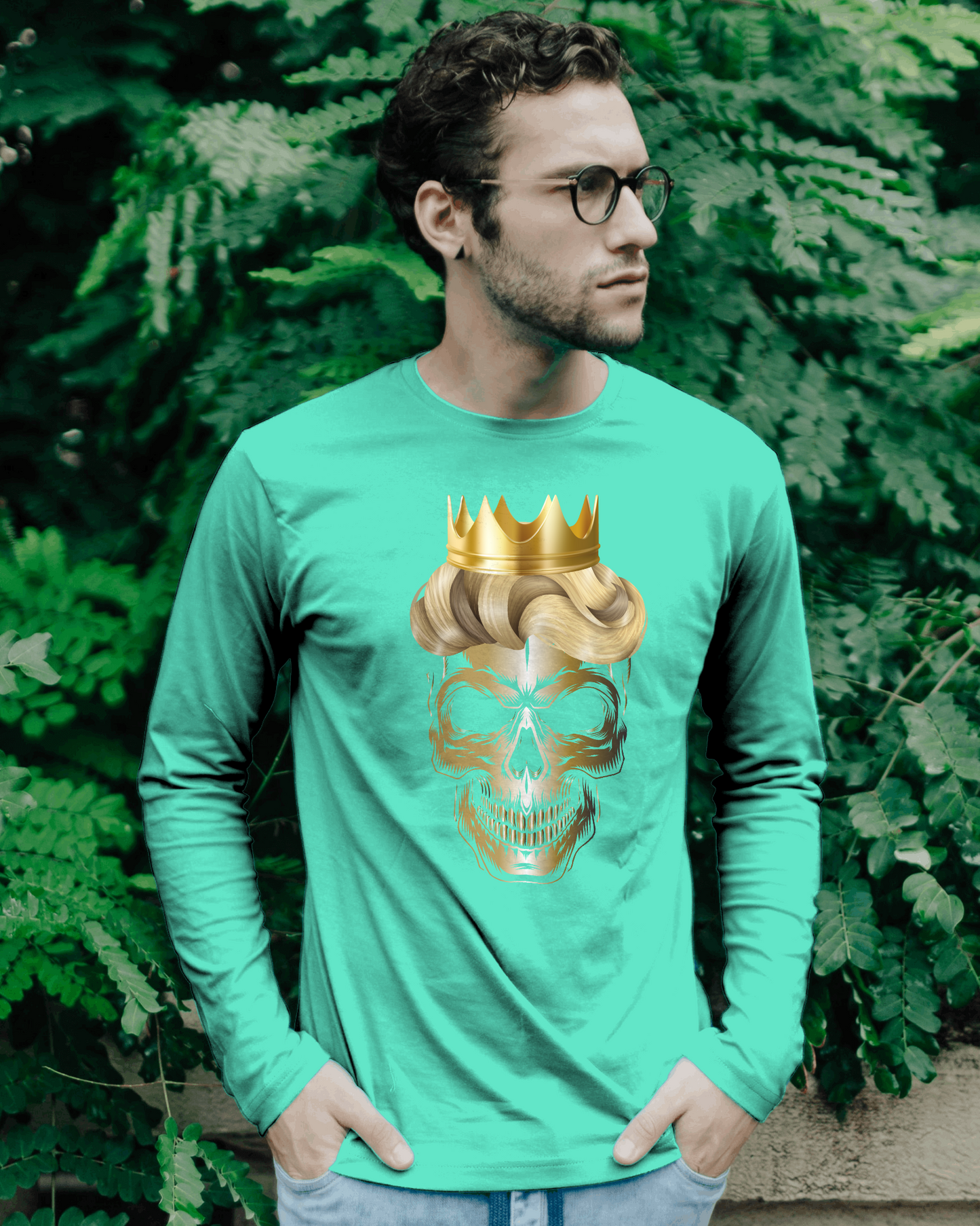 Skull King Men's Long Sleeve T-Shirt