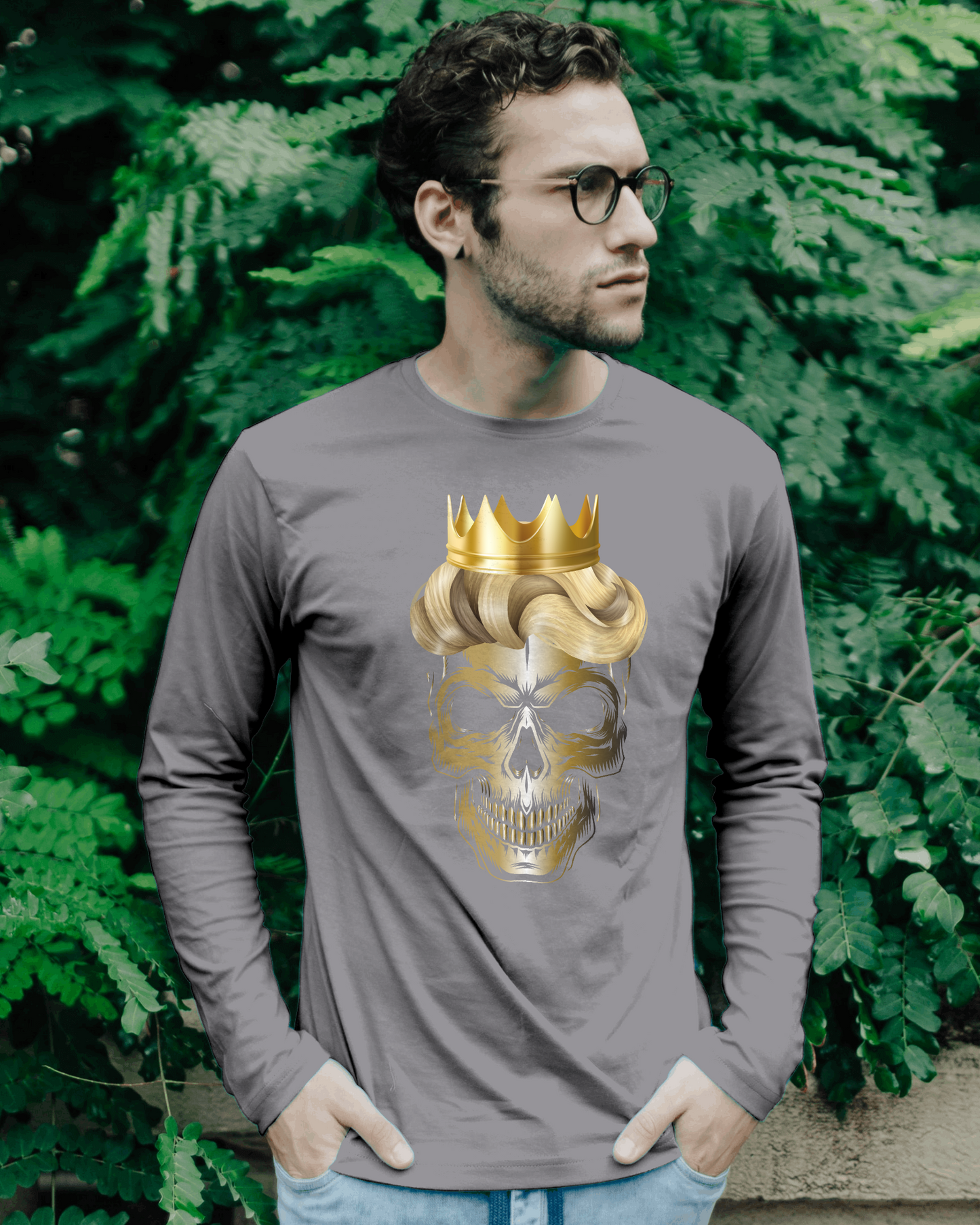 Skull King Men's Long Sleeve T-Shirt