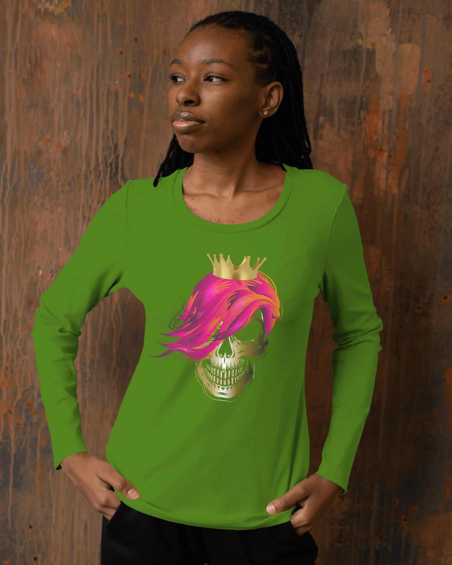 Skull Queen Women's long sleeve T-shirt