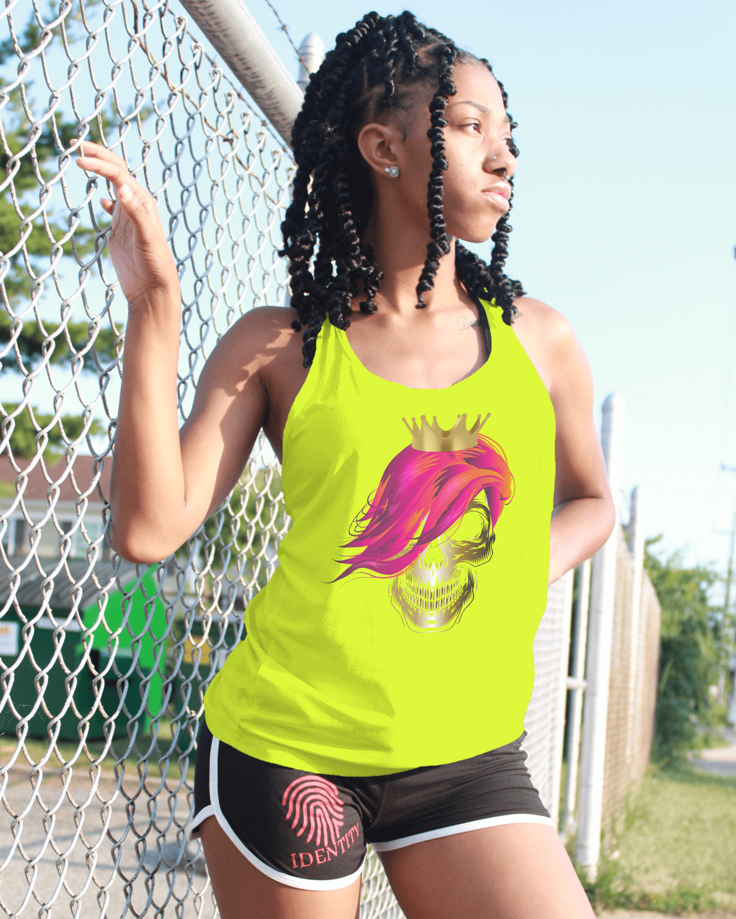Skull Queen women's sleeveless t-shirt