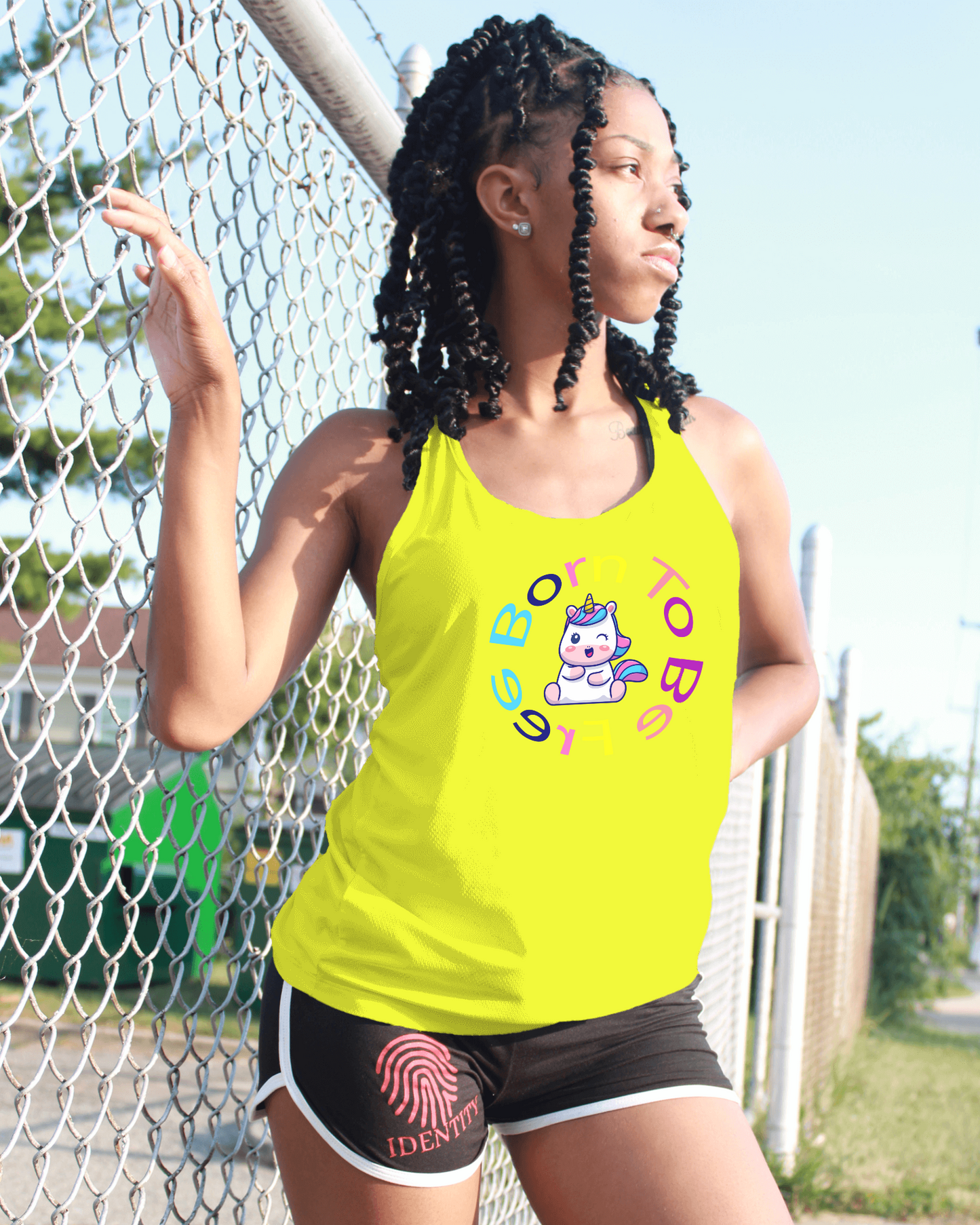 Born to be free women's sleeveless t-shirt