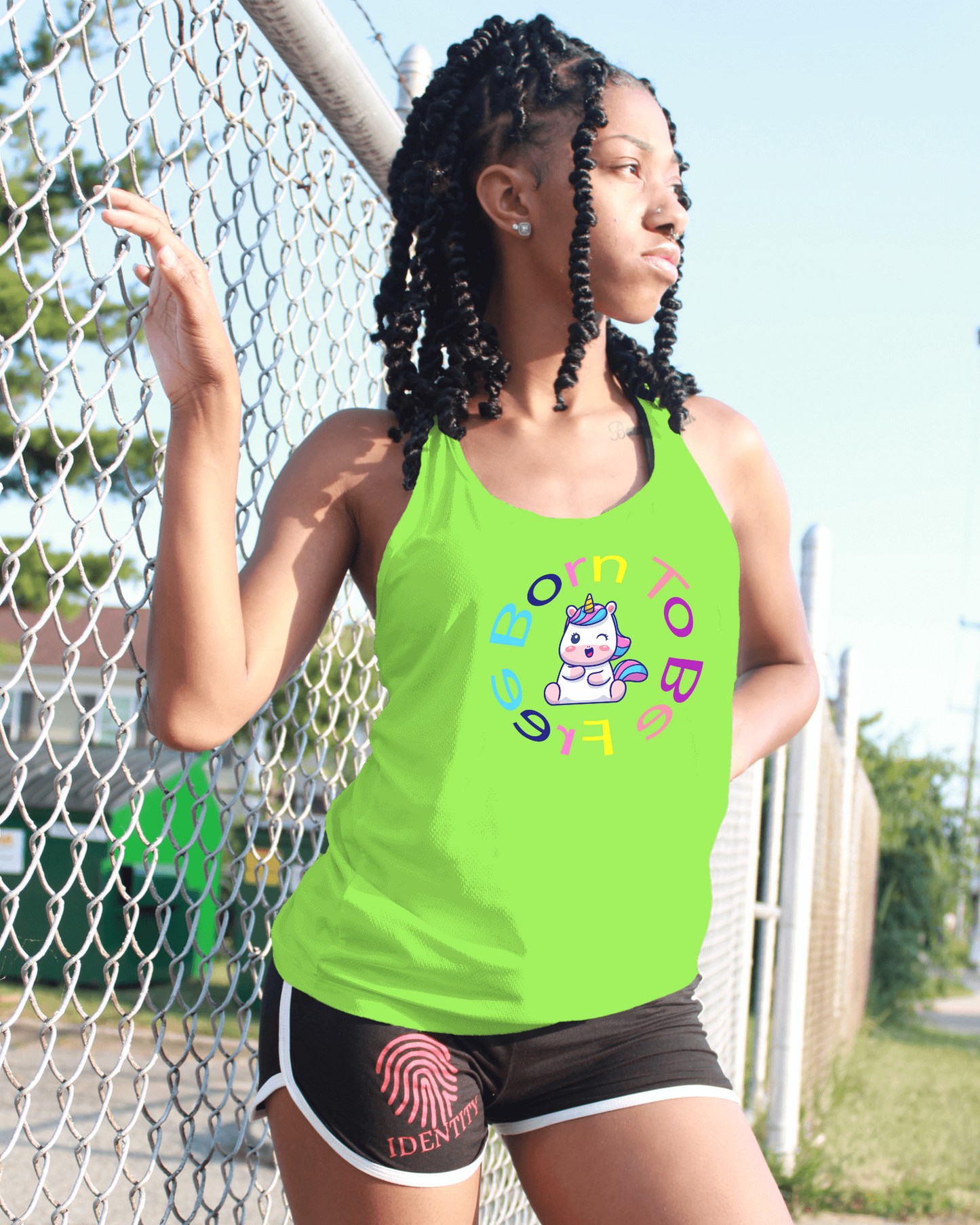 Born to be free women's sleeveless t-shirt