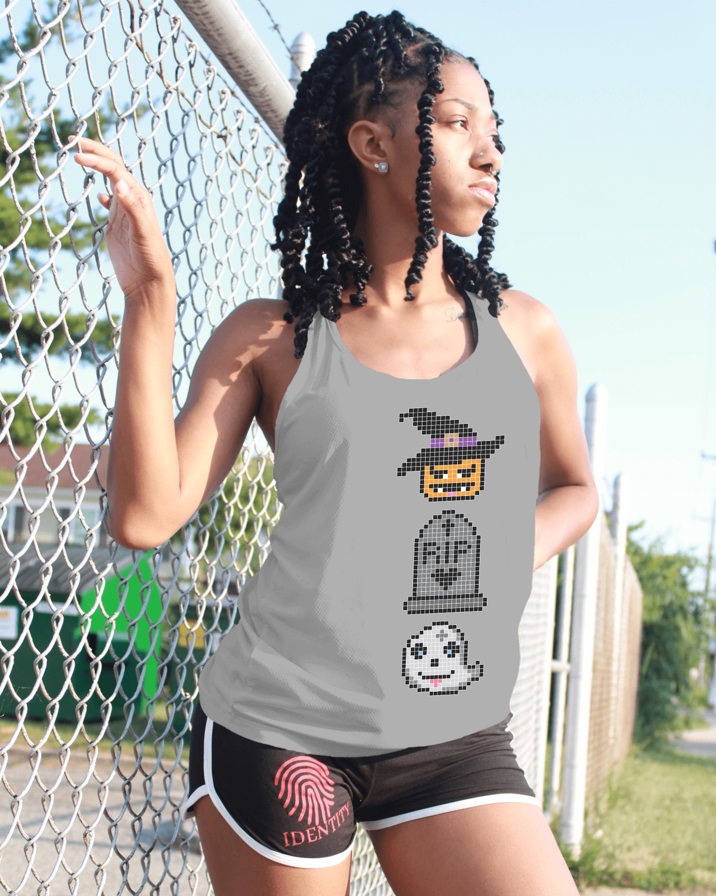 Halloween women's sleeveless shirt