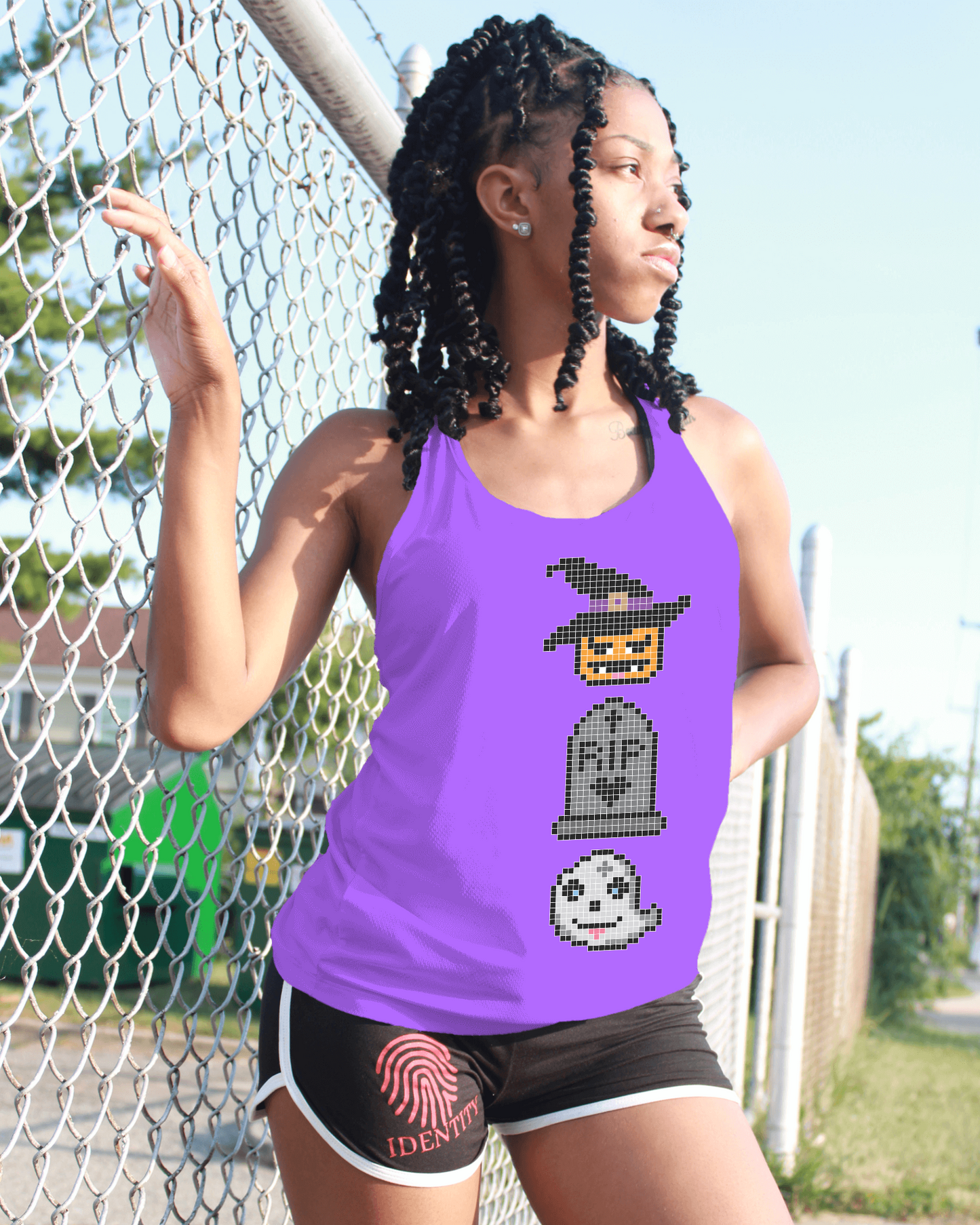 Halloween women's sleeveless shirt