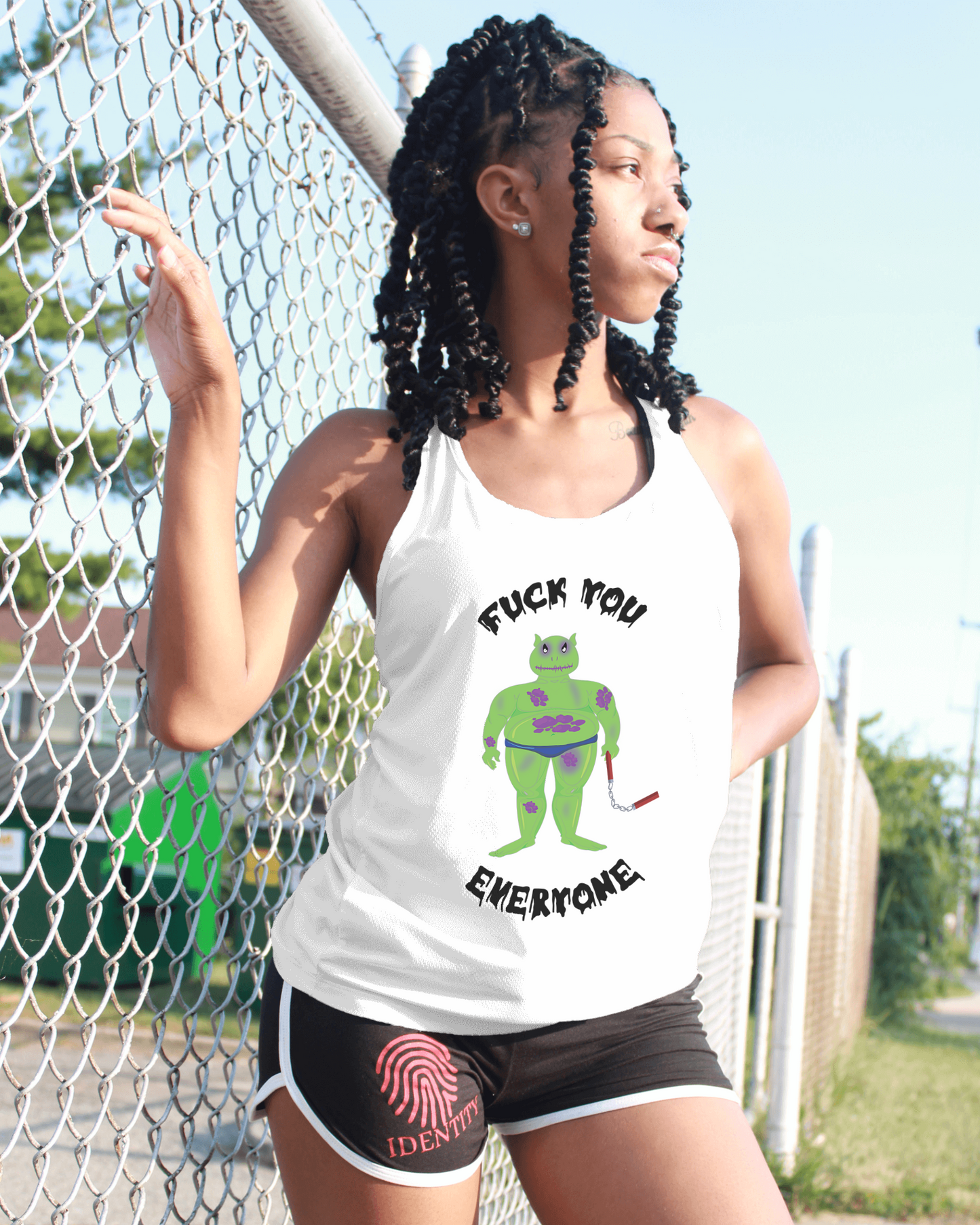 F**k you women's sleeveless shirt