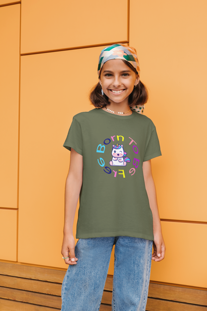 Born to be free kids t-shirt