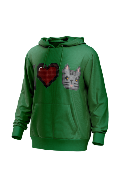 I Love Cat Men's Hoodie