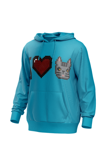 I Love Cat Men's Hoodie