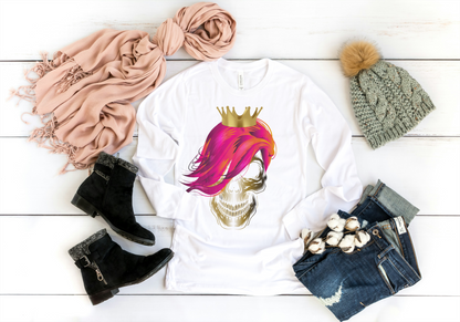 Skull Queen children's long-sleeved T-shirt