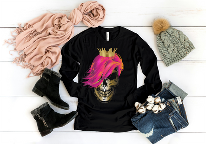 Skull Queen children's long-sleeved T-shirt
