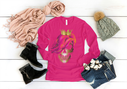 Skull Queen children's long-sleeved T-shirt
