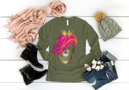 Skull Queen children's long-sleeved T-shirt