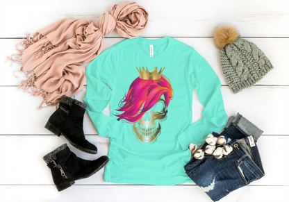 Skull Queen children's long-sleeved T-shirt