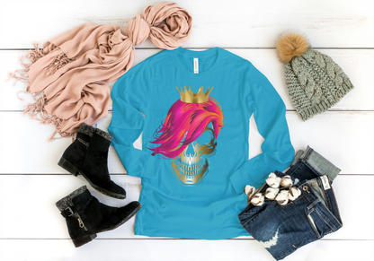 Skull Queen children's long-sleeved T-shirt