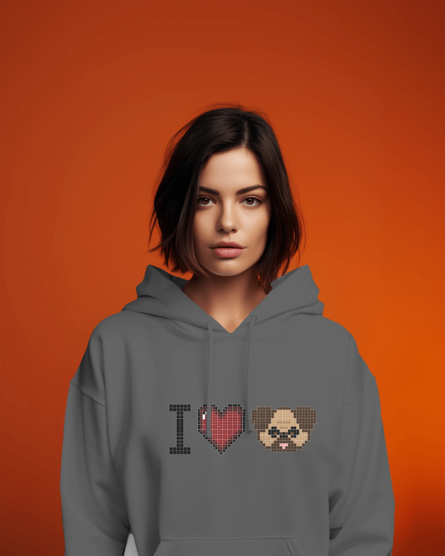 I Love Pug Women's Hoodie
