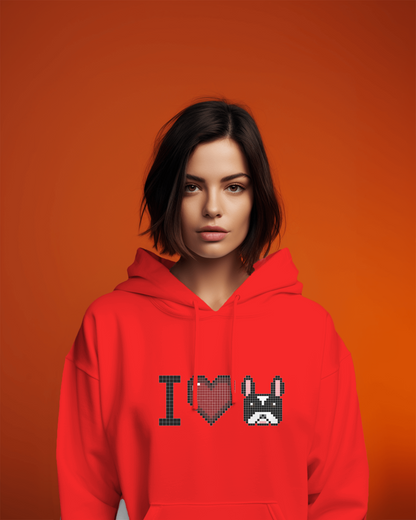 I Love Frenchie Women's Hoodie