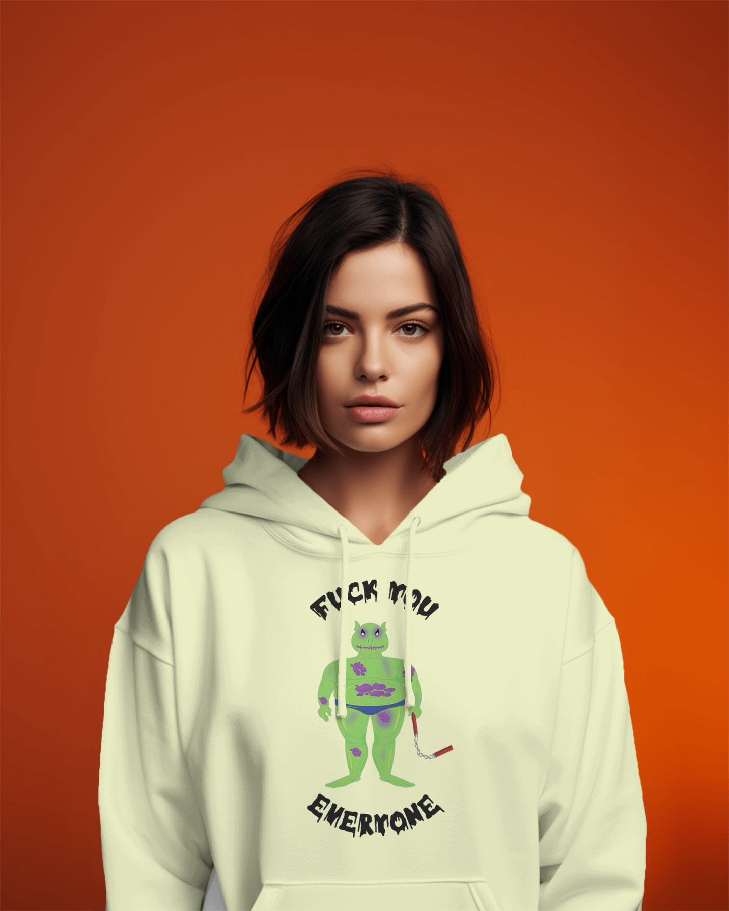 F**k you Női kapucnis pulóver
