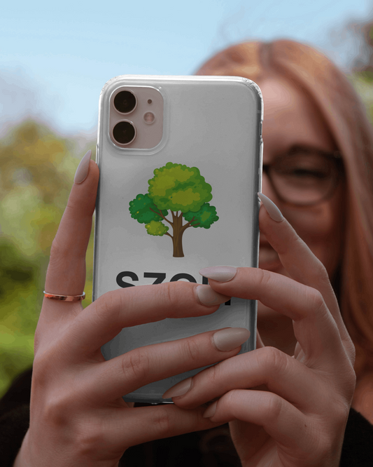 🌳szom átlátszó szilikon Iphone tokok
