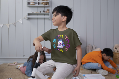 Born to be free kids t-shirt