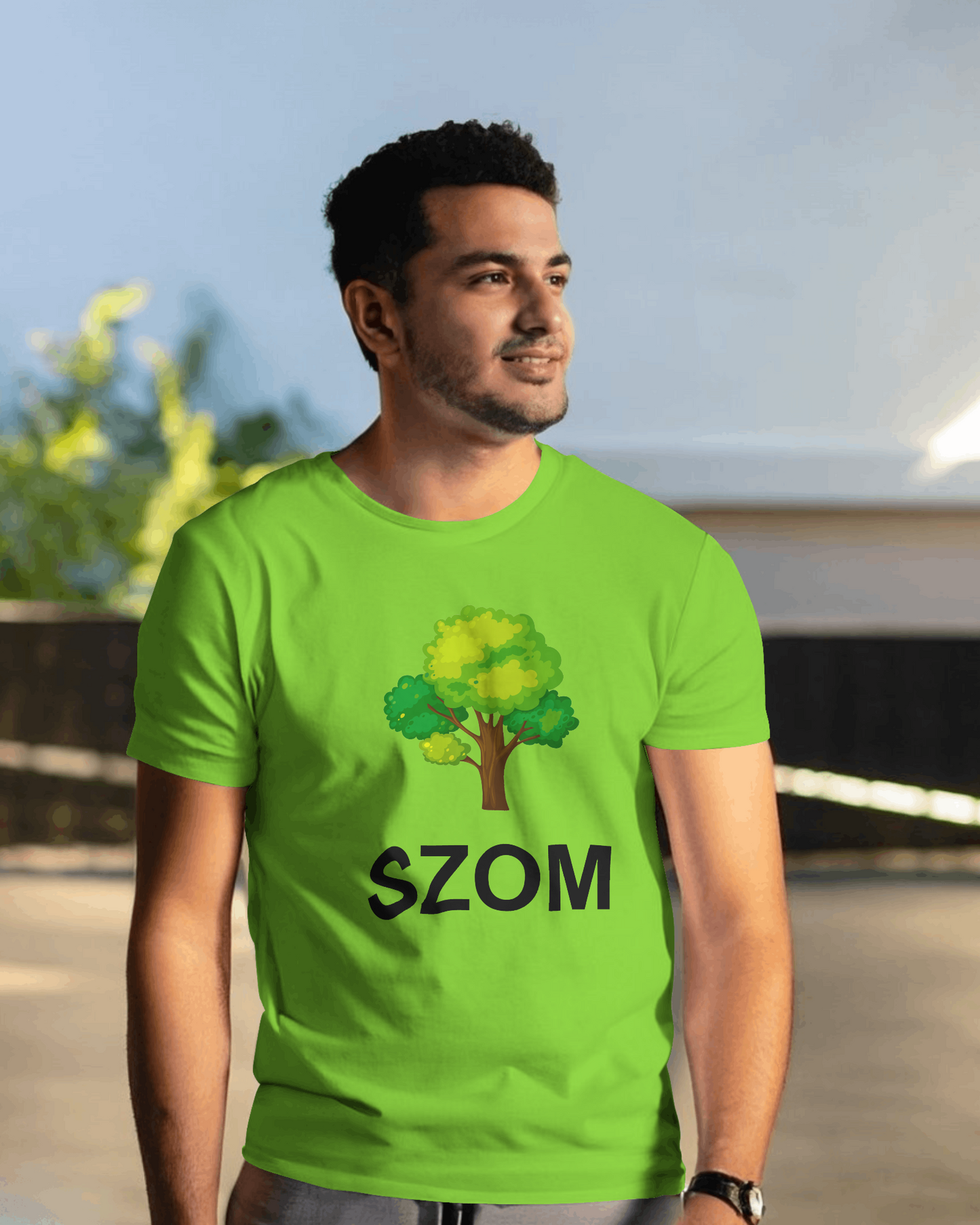 🌳szom férfi póló