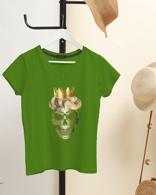 Skull King men's V-neck T-shirt