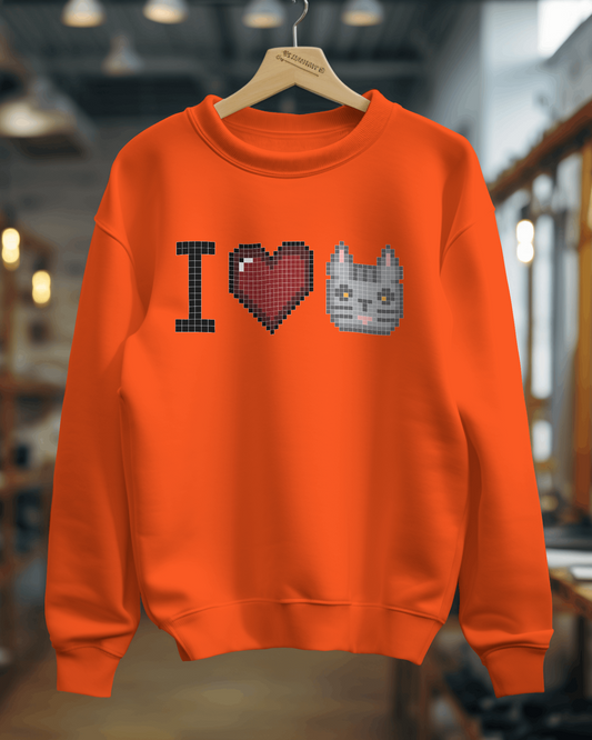 I Love Cat belebújos pulóver
