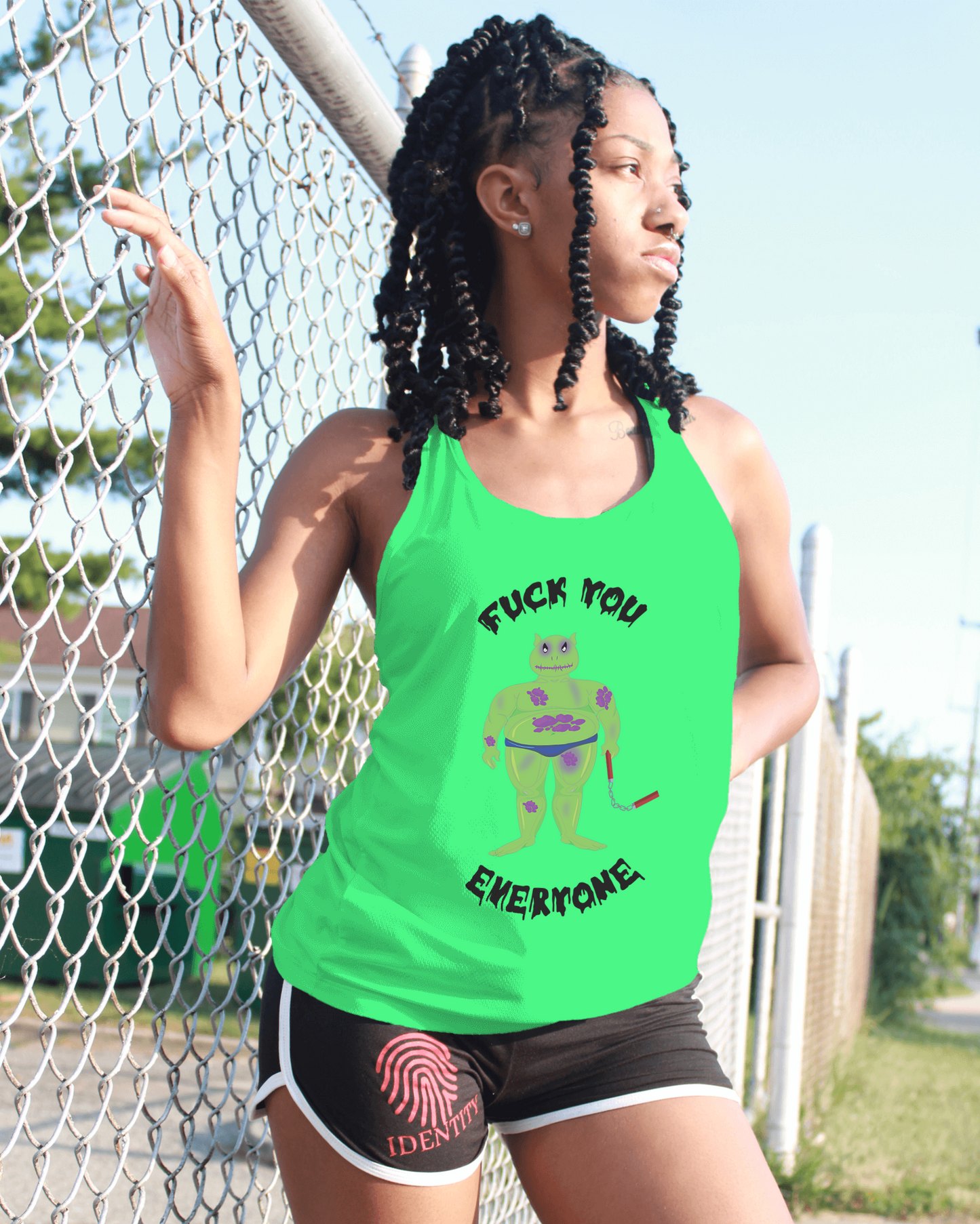 F**k you women's sleeveless shirt