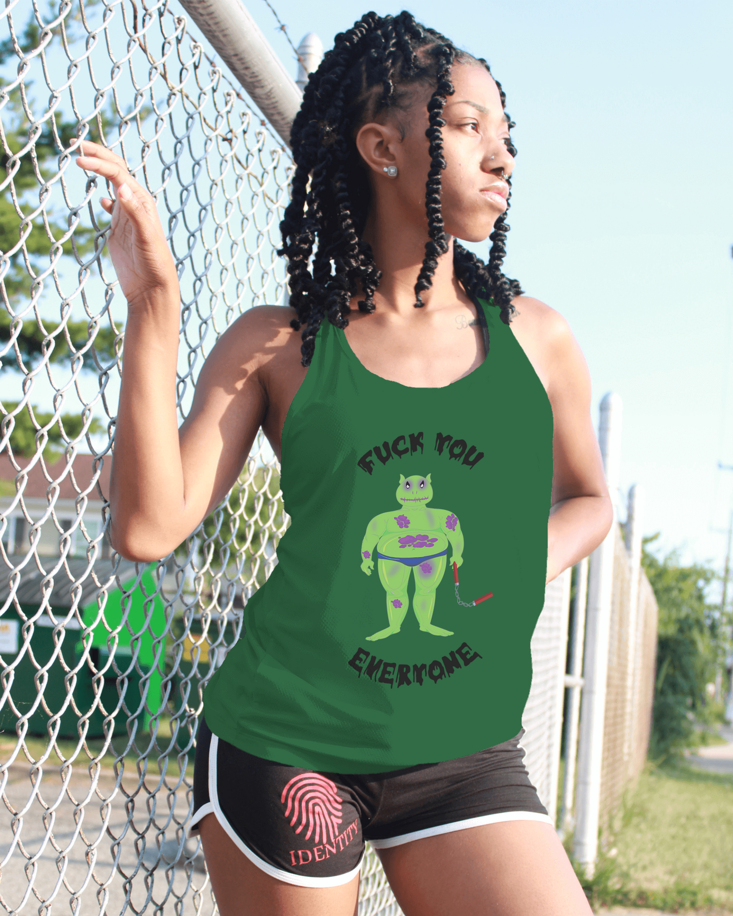 F**k you women's sleeveless shirt