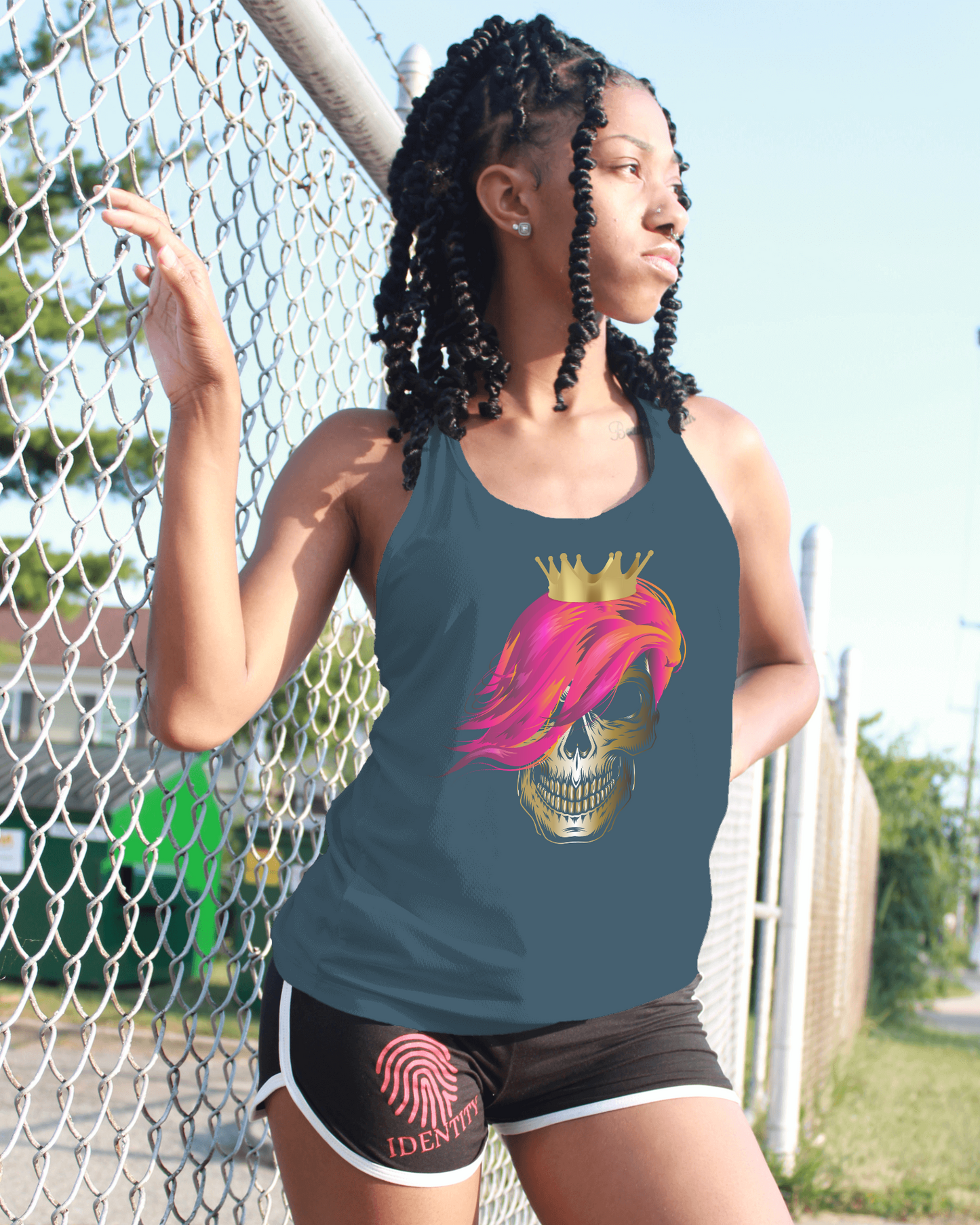 Skull Queen women's sleeveless t-shirt
