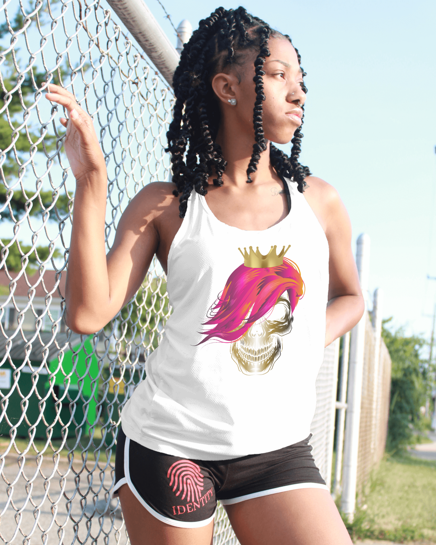 Skull Queen women's sleeveless t-shirt