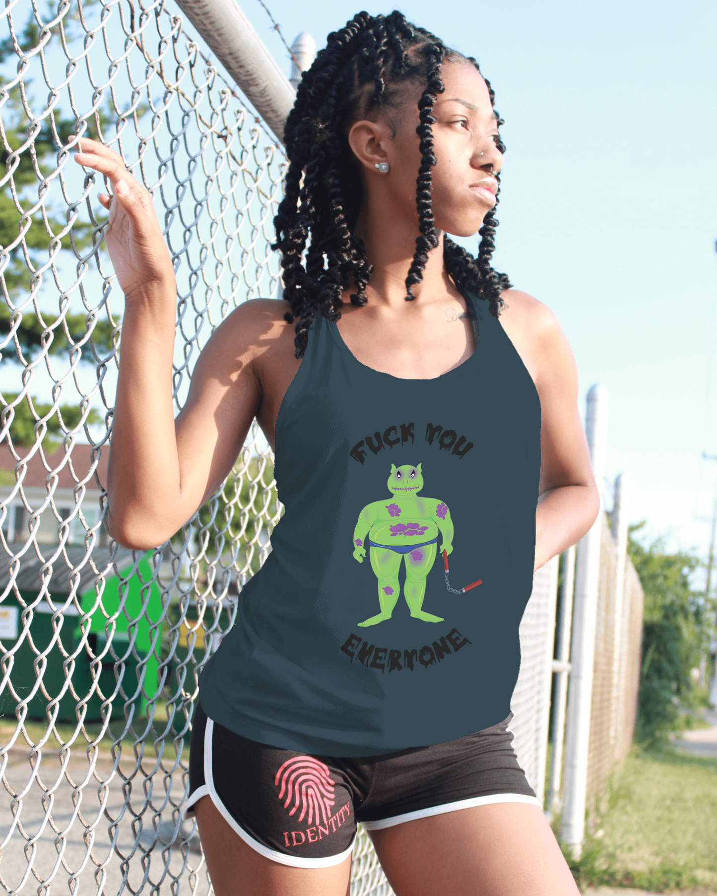 F**k you women's sleeveless shirt