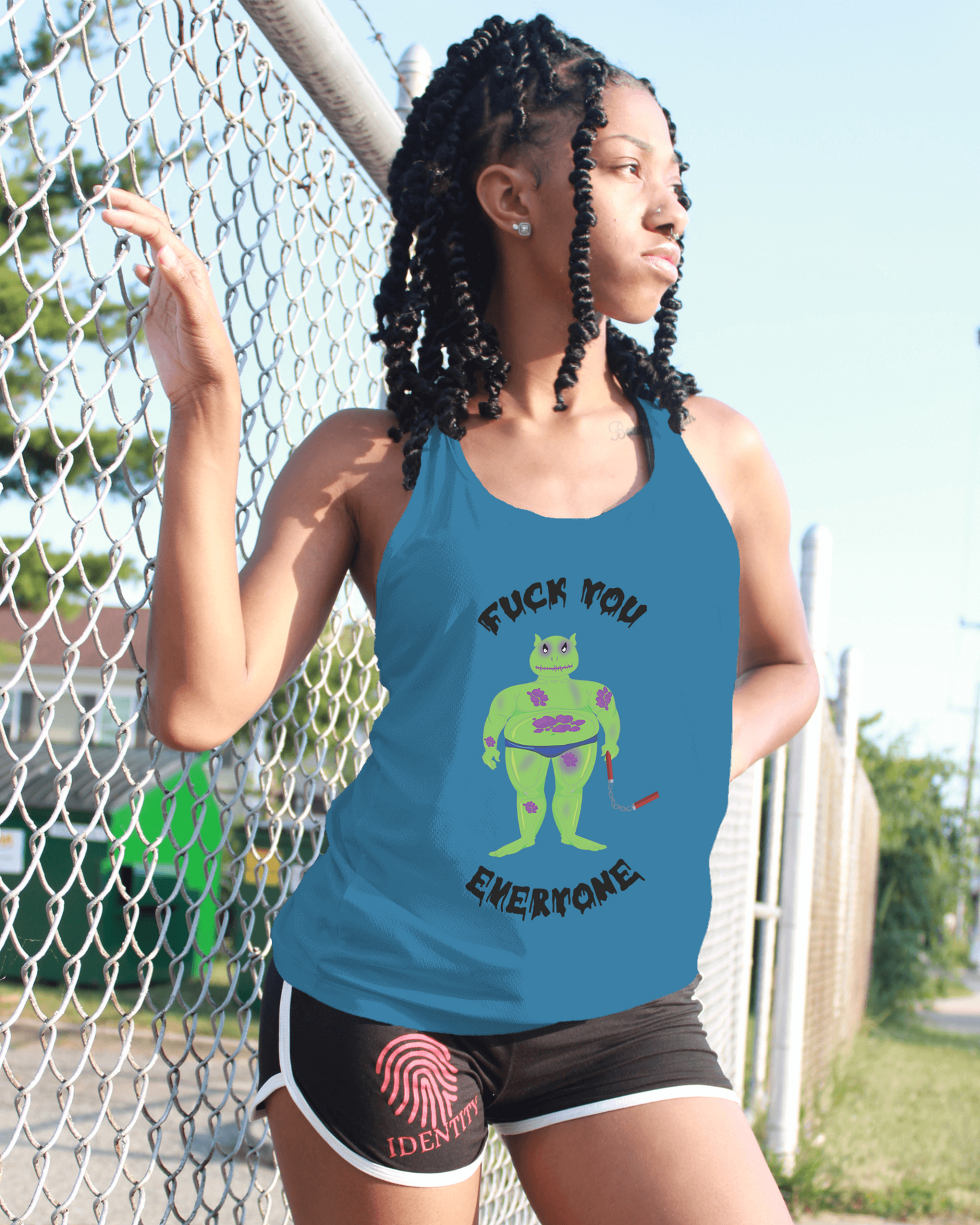 F**k you women's sleeveless shirt